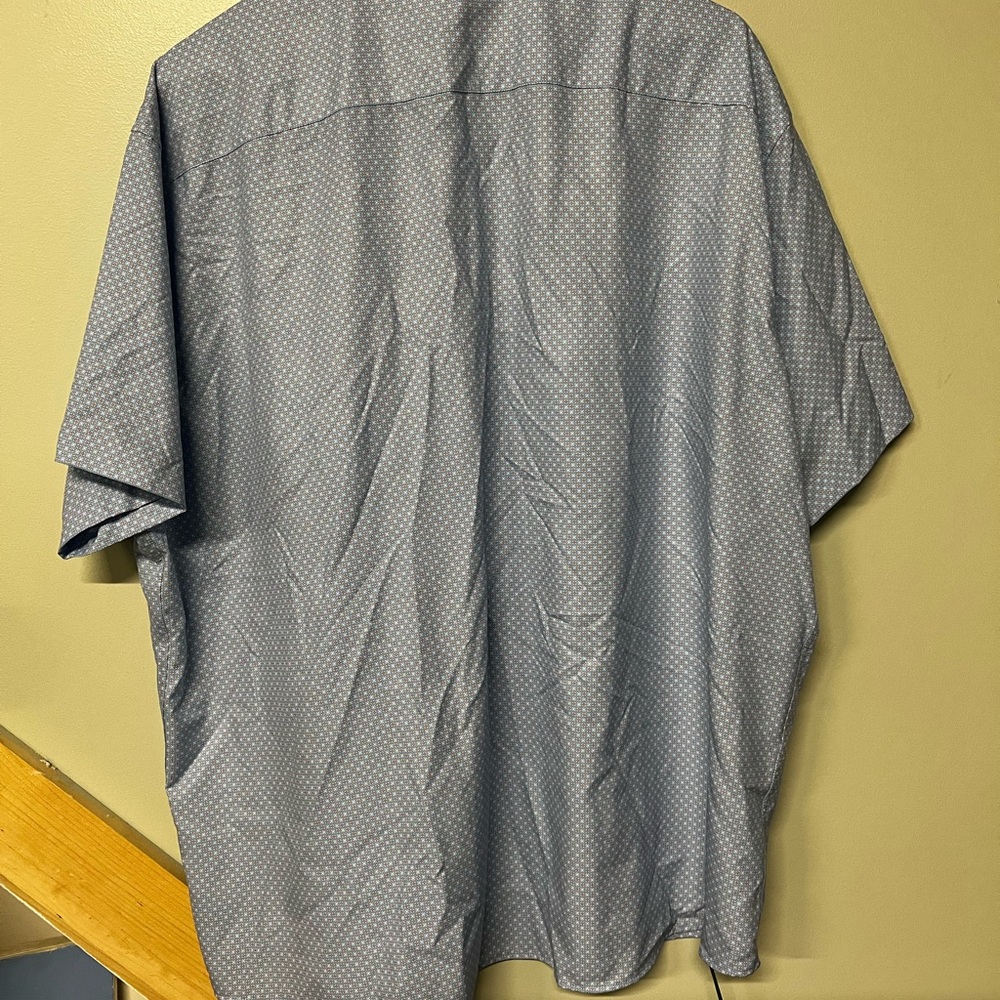 Peter Millar Light Blue Patterned Button Down Shi… - image 3